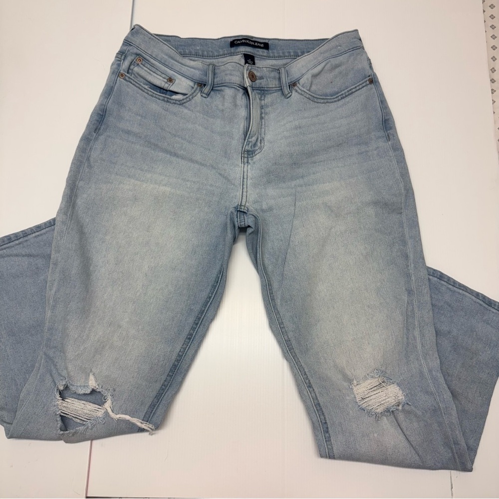 P110- Calvin Klein Jeans Light Blue Boyfriend Jeans